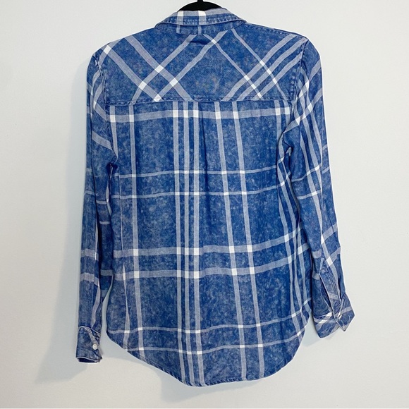 Rails Hunter Pacific Blue Plaid Button Down - Picture 6 of 10